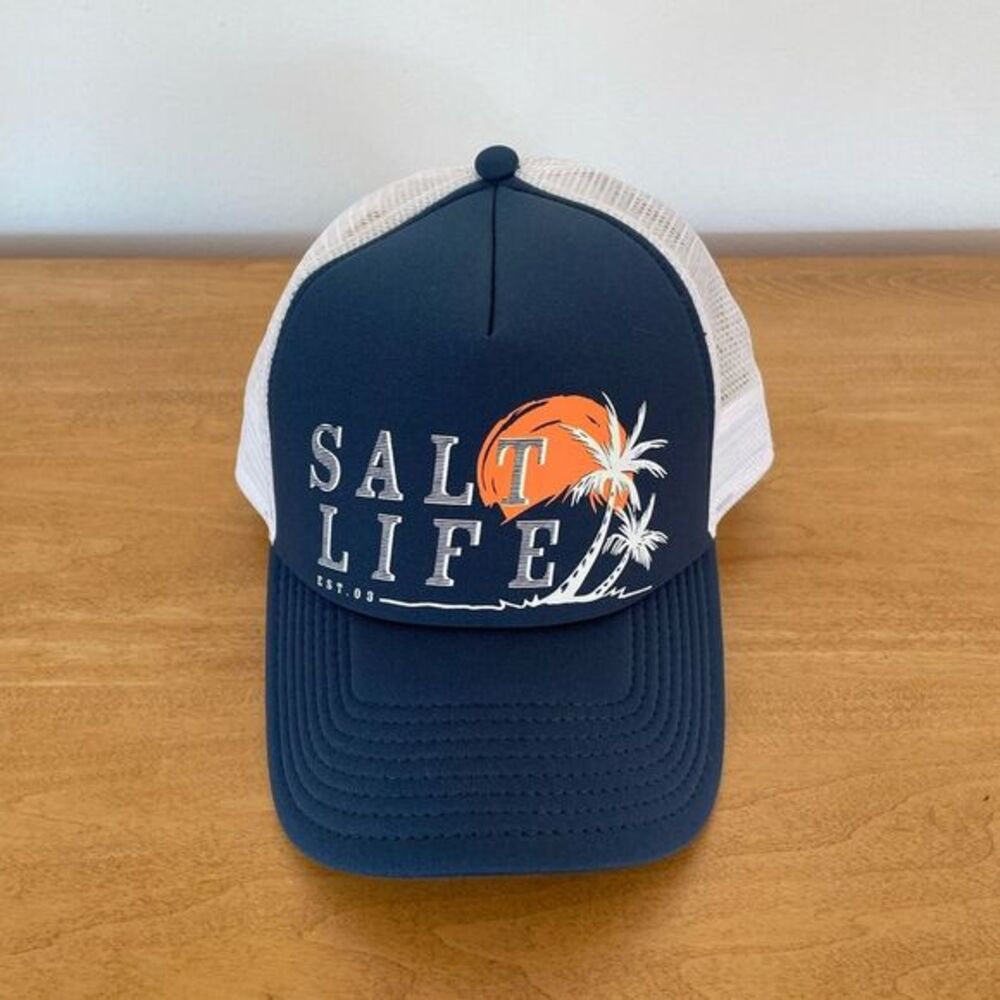 Salt Life Navy and White‎ Trucker Hat